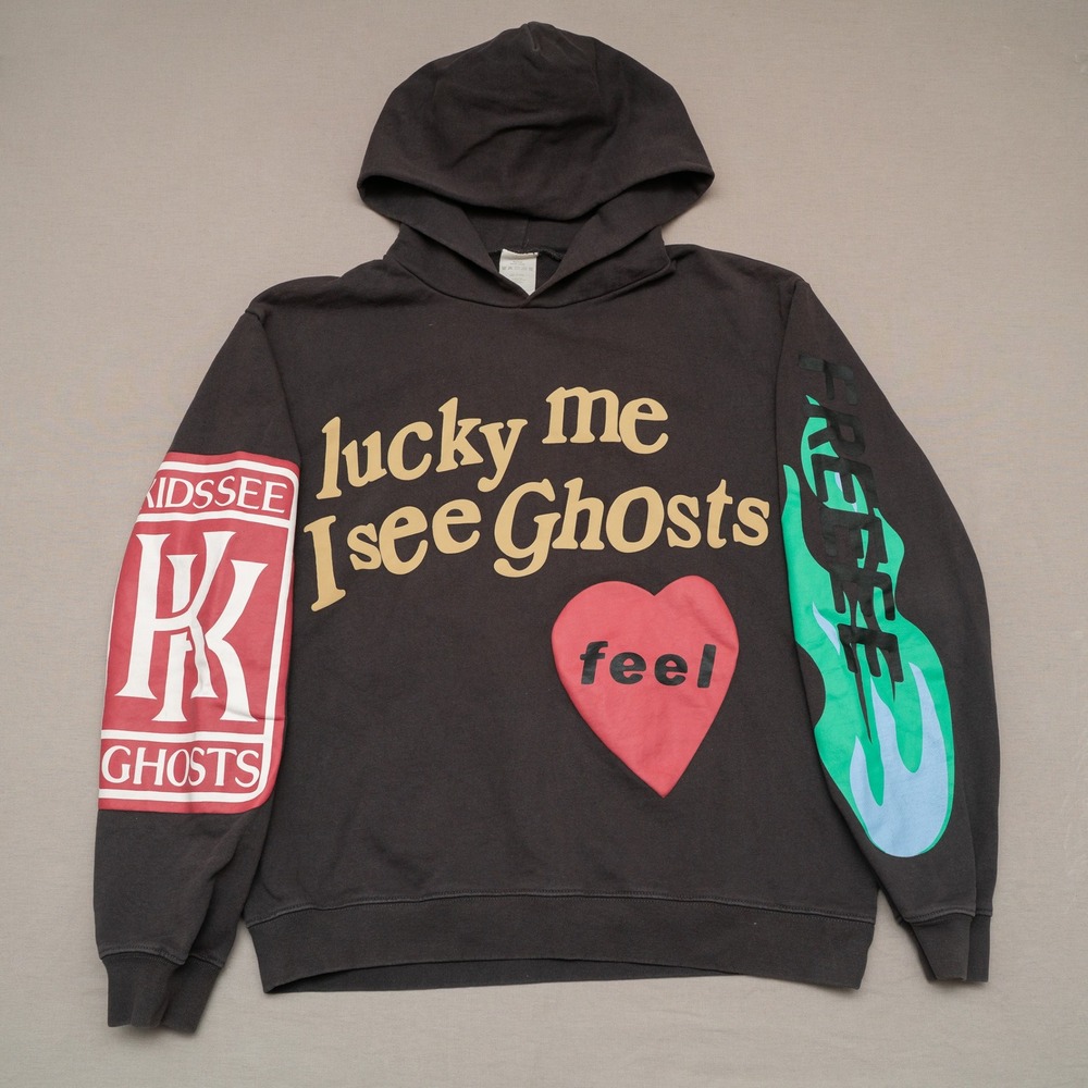 Camp Floggnaw Lucky Me I See Ghosts CPFM Kanye Hoodie Heavyweight‎ Puff Print M